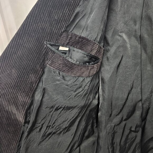 Vintage Urban Renewal Urban Outfitters Charcoal Gray Blazer Corduroy Preppy M - Picture 7 of 11
